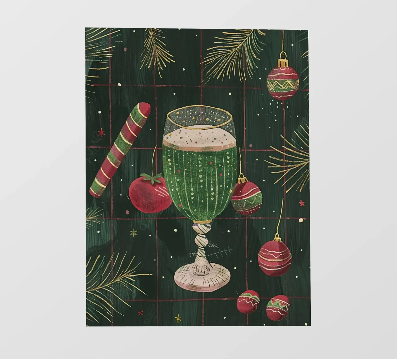 Bicchiere verde di gioia telo in pvc da Rustic Grace Studio 02
