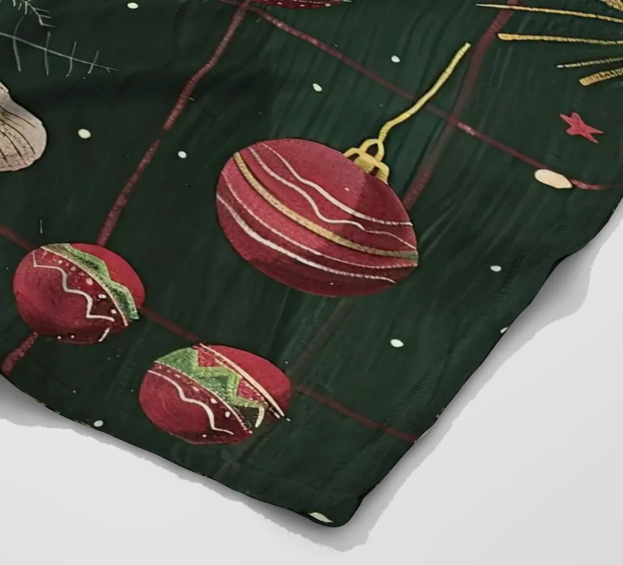 Green Glass of Joy fleece blanket by Rustic Grace Studio 02