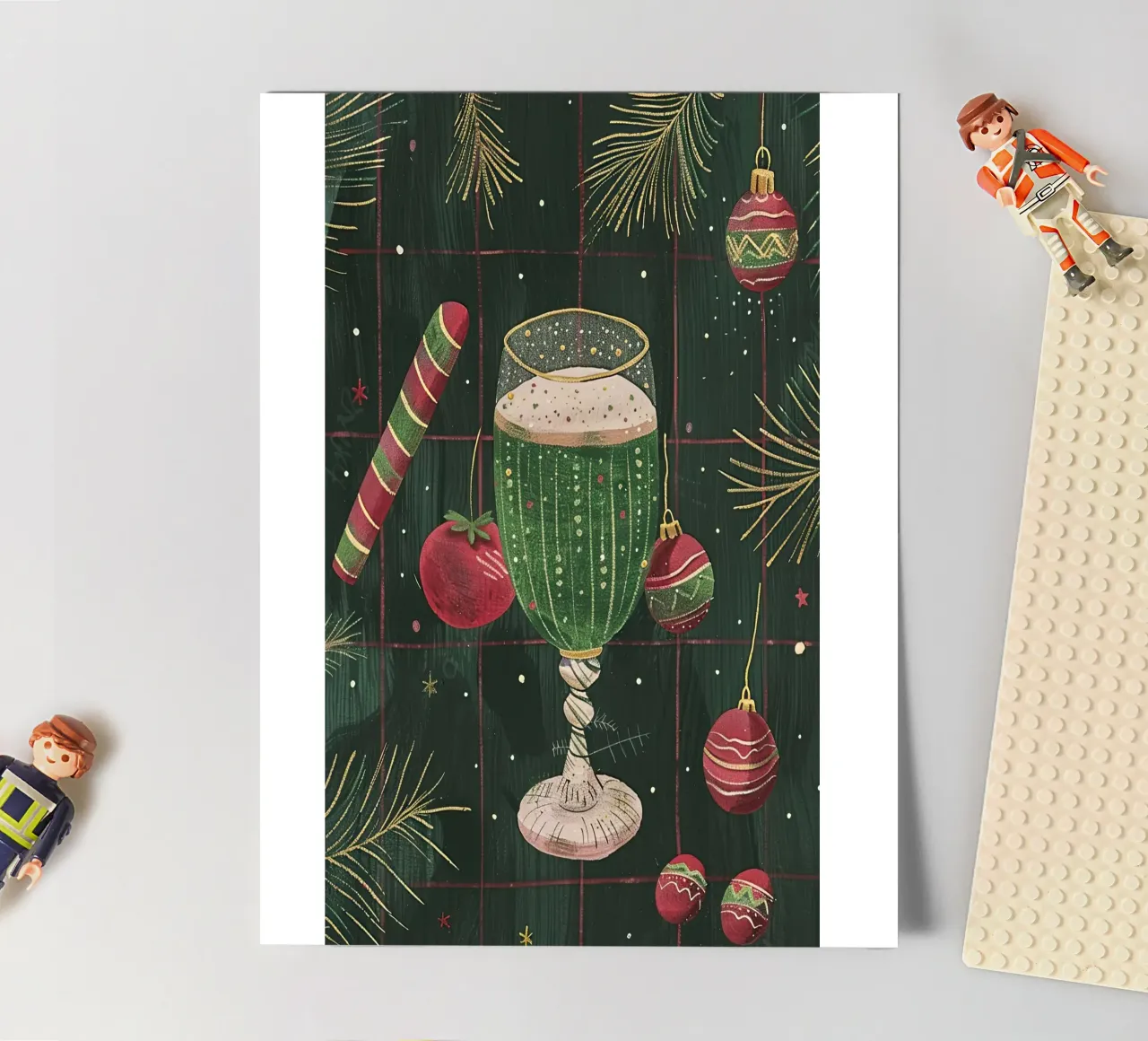 Green Glass of Joy sticker sheet by Rustic Grace Studio 02