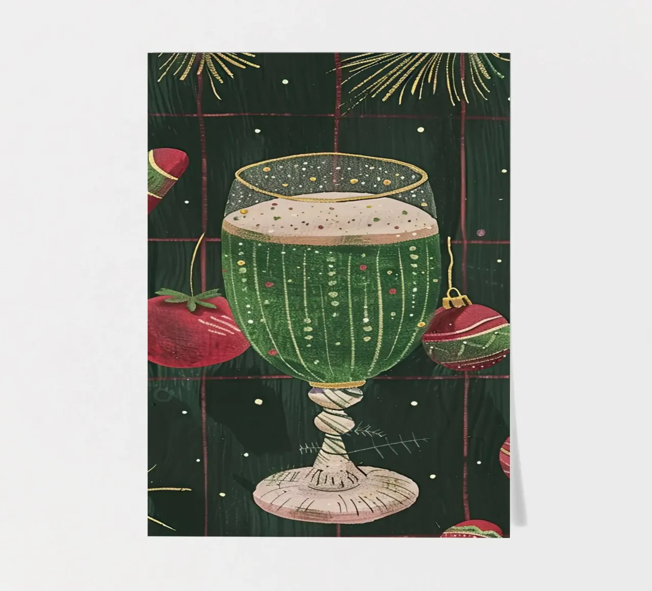 Green Glass of Joy sticker sheet by Rustic Grace Studio 02