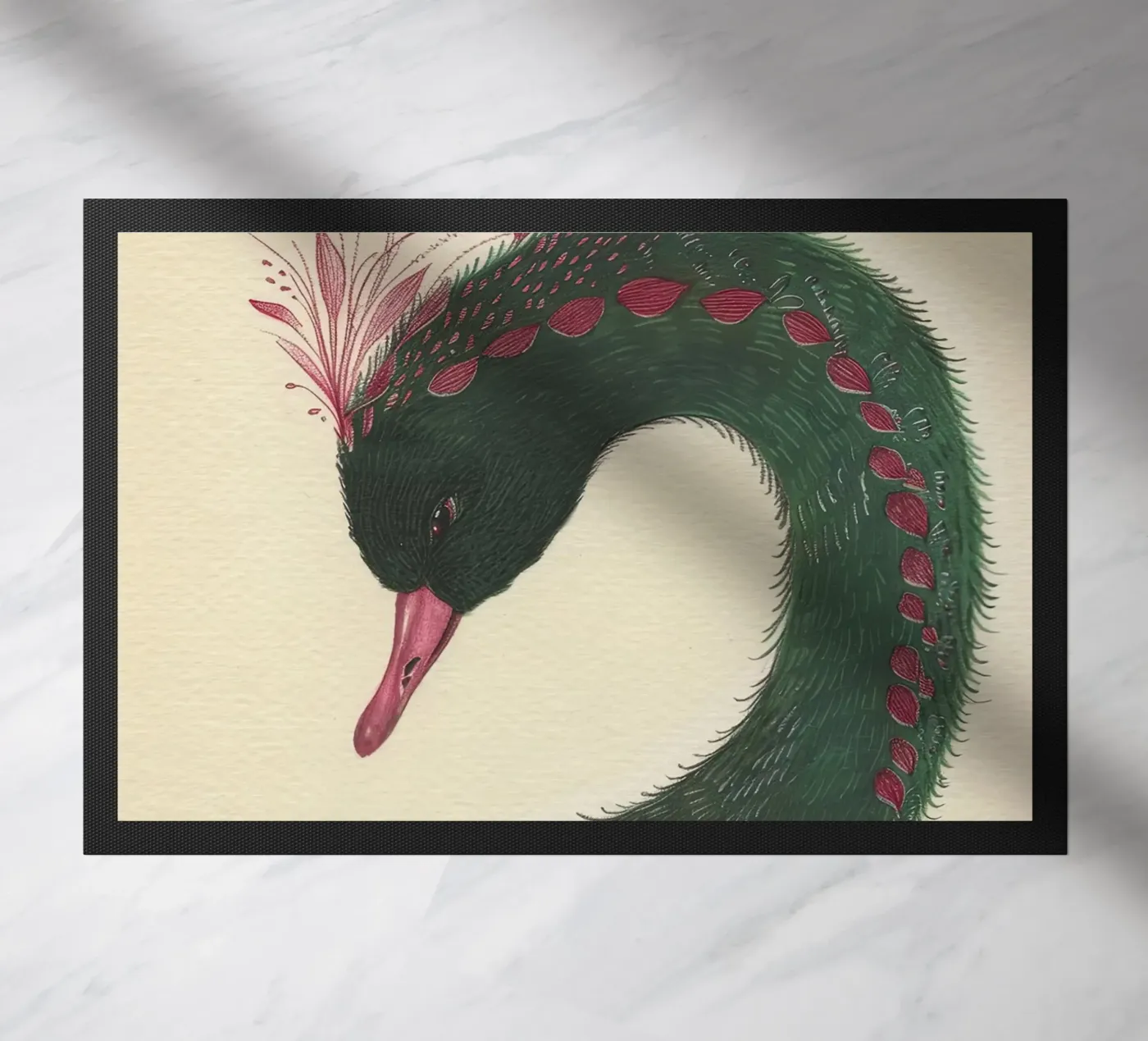 Il Cigno Regale zerbino da Rustic Grace Studio 02