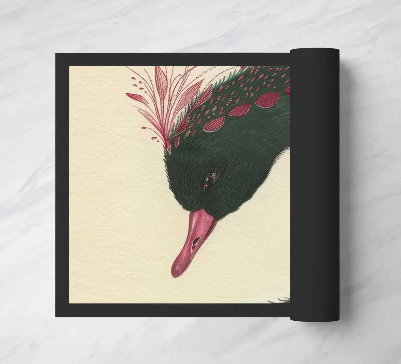 Il Cigno Regale zerbino da Rustic Grace Studio 02