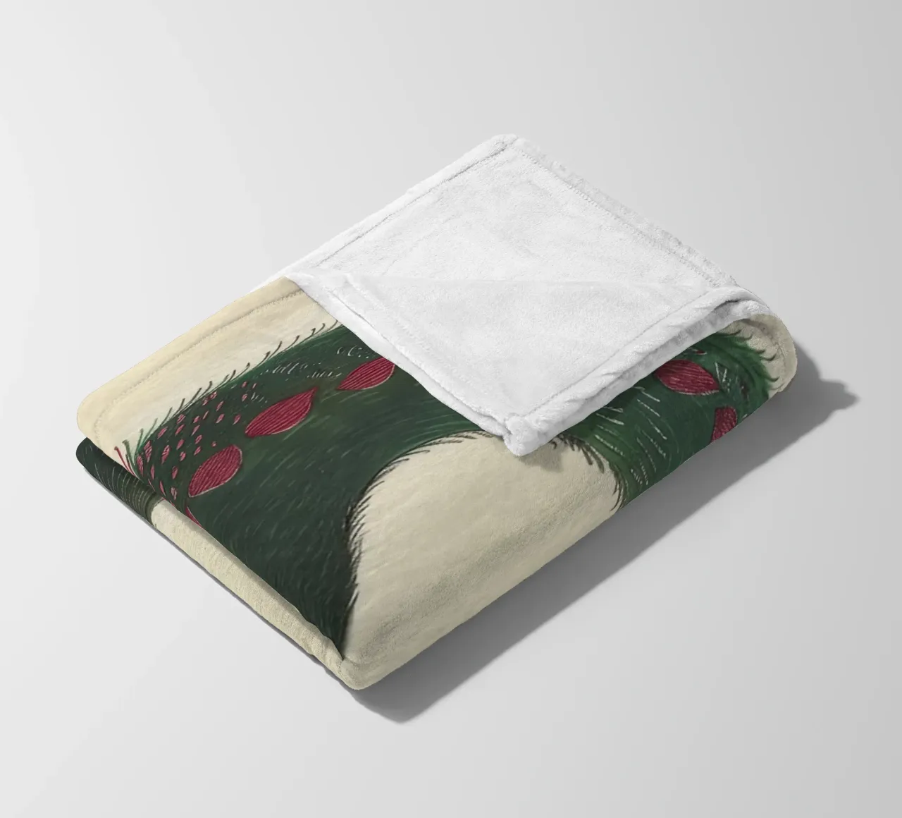 The Regal Swan fleece blanket by Rustic Grace Studio 02