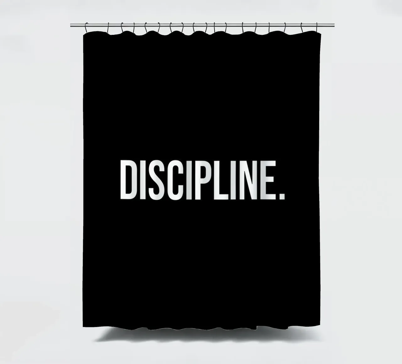 Disciplines shower curtain by Paigaam Studio