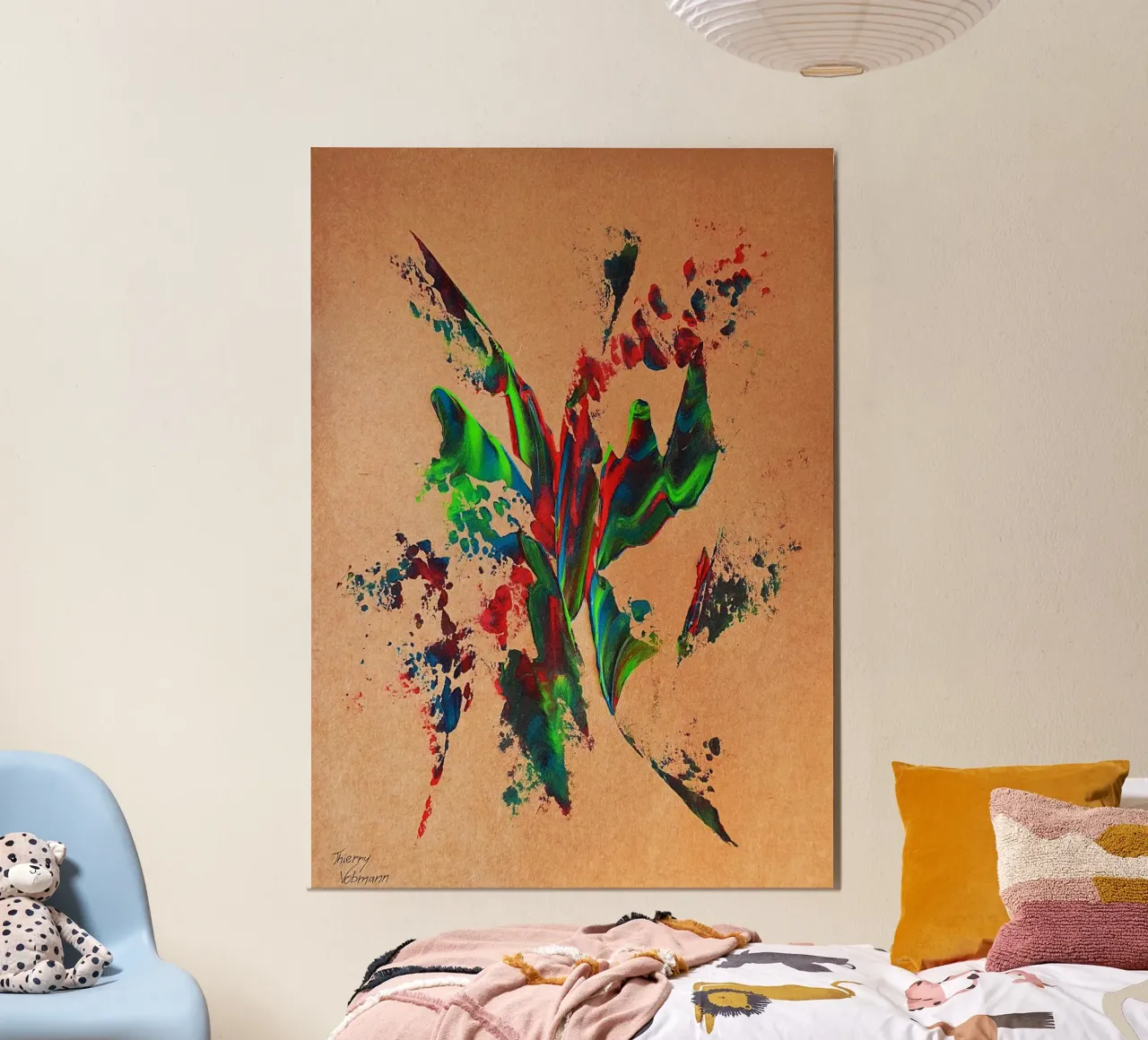 NATURAL STYLE 19 alluminio dibond da Thierry Vobmann Abstract painting