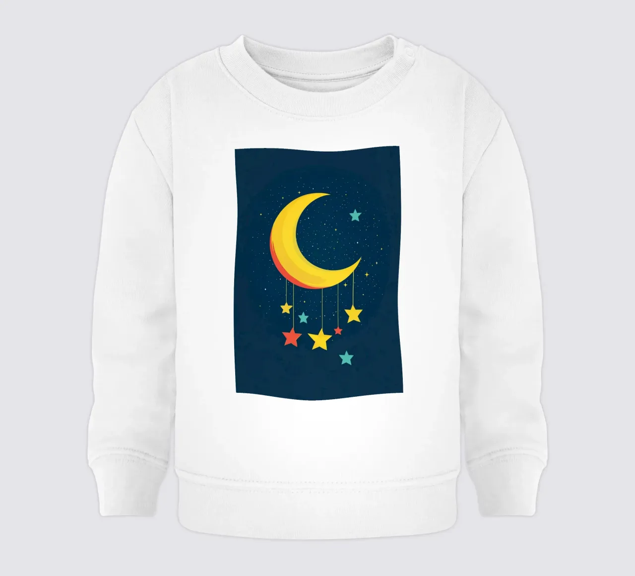 Luna in una notte stellata felpa neonato da DreamPixel