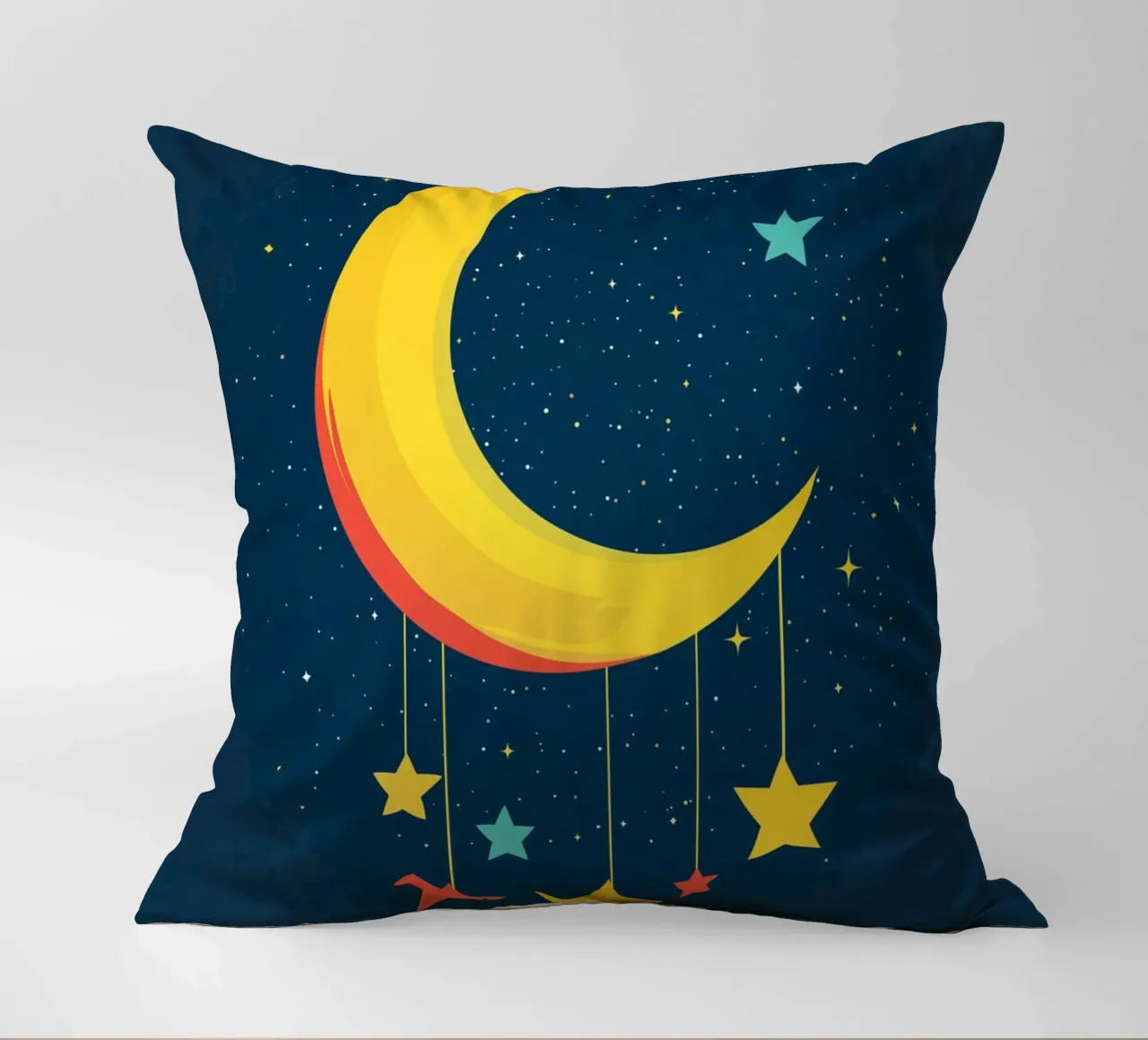 Luna in una notte stellata cuscino da DreamPixel