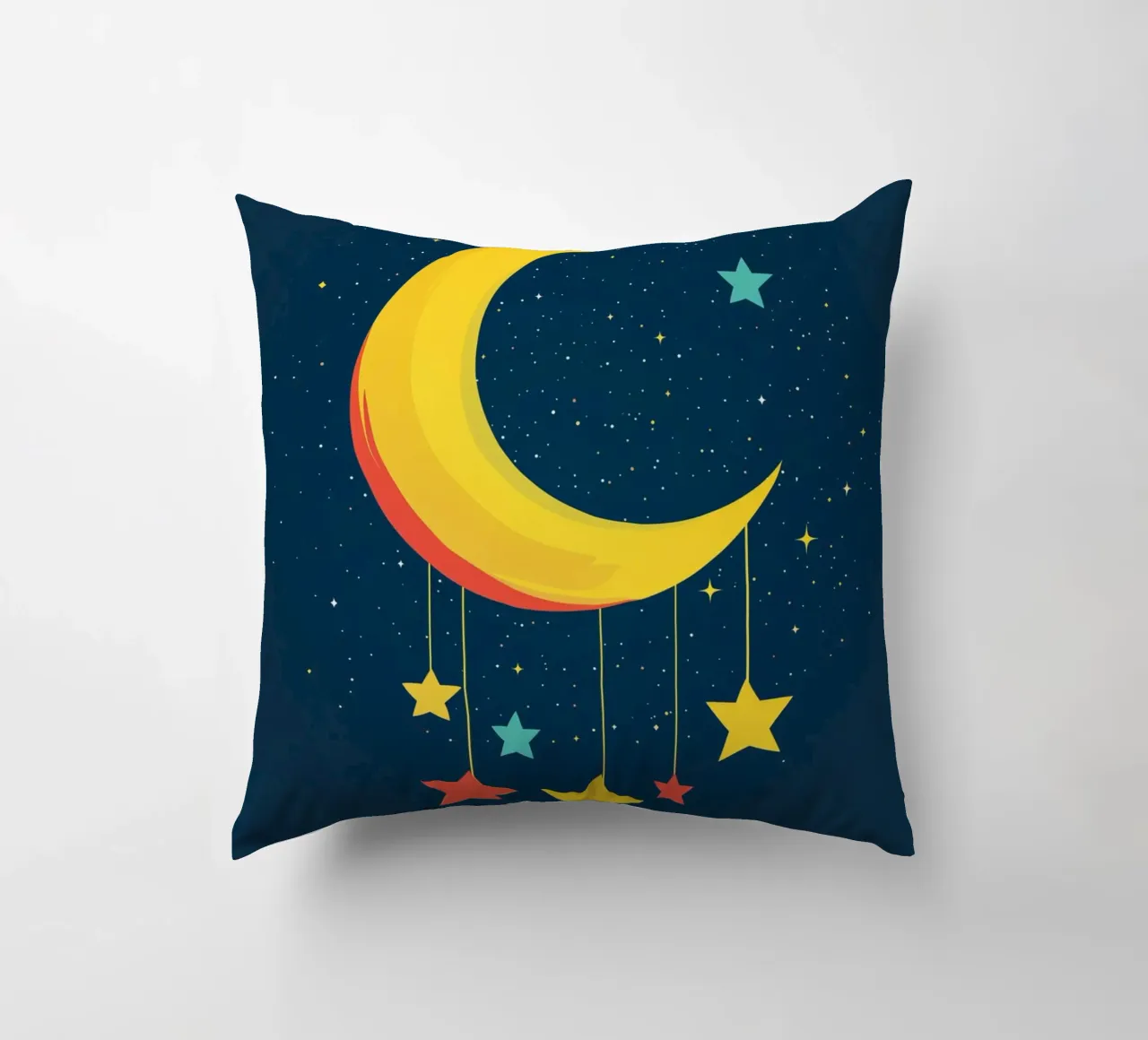 Luna in una notte stellata cuscino da DreamPixel