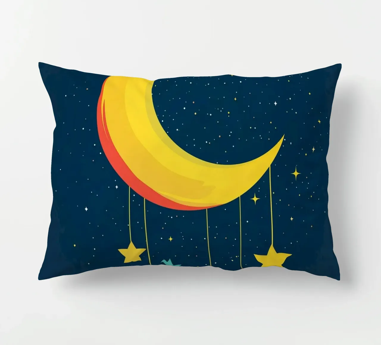 Luna in una notte stellata cuscino da DreamPixel