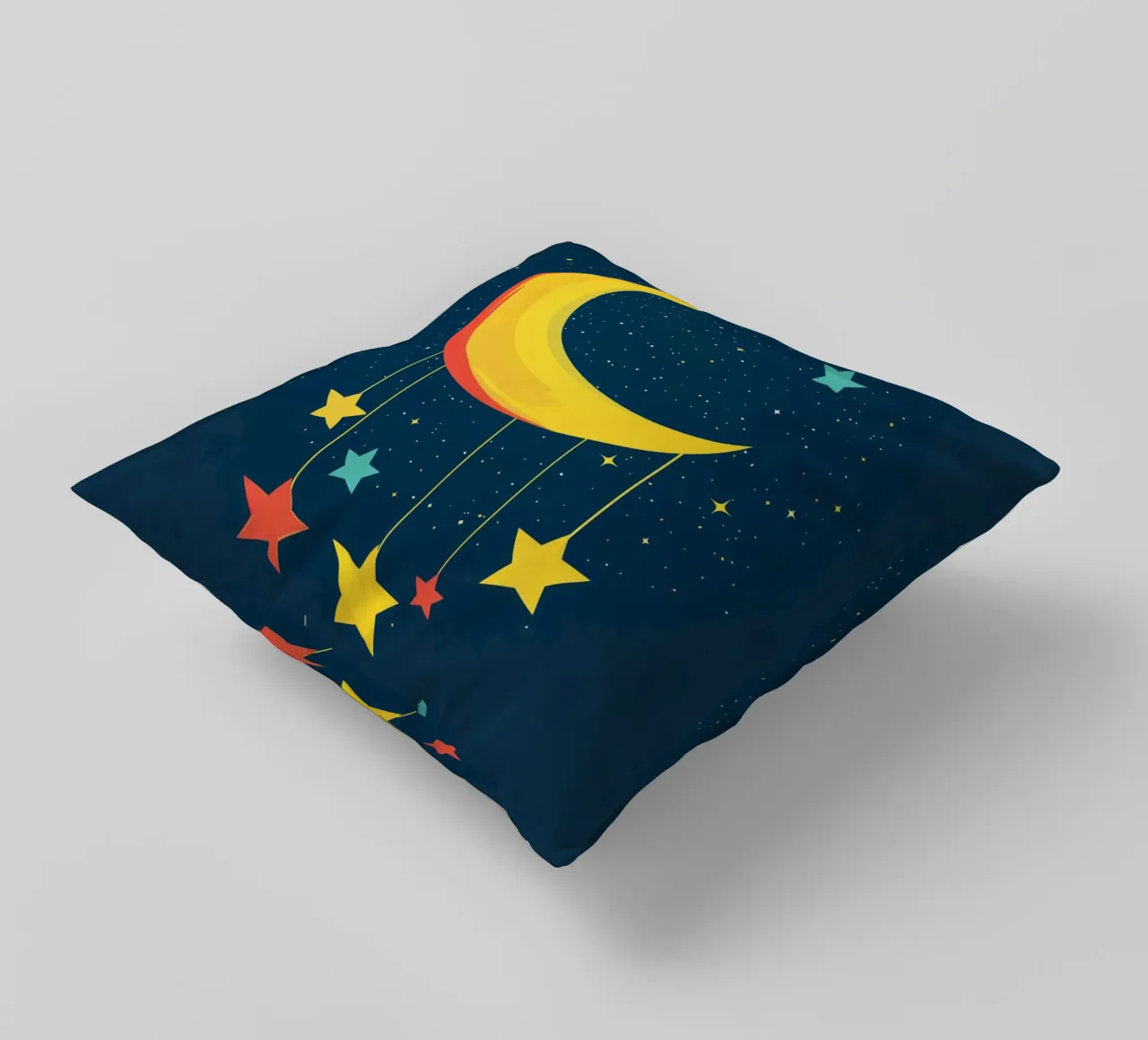 Luna in una notte stellata cuscino da DreamPixel