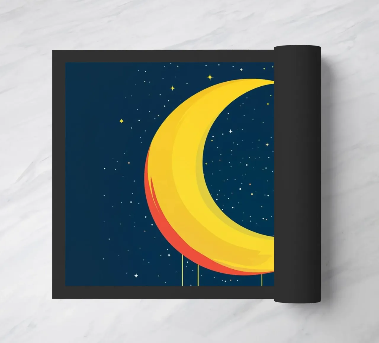 Luna in una notte stellata zerbino da DreamPixel