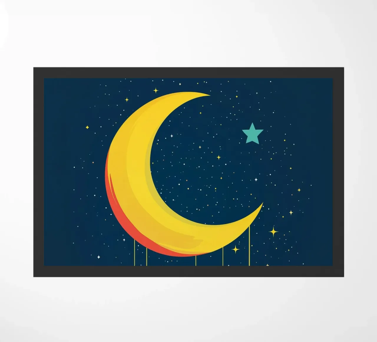 Luna in una notte stellata zerbino da DreamPixel