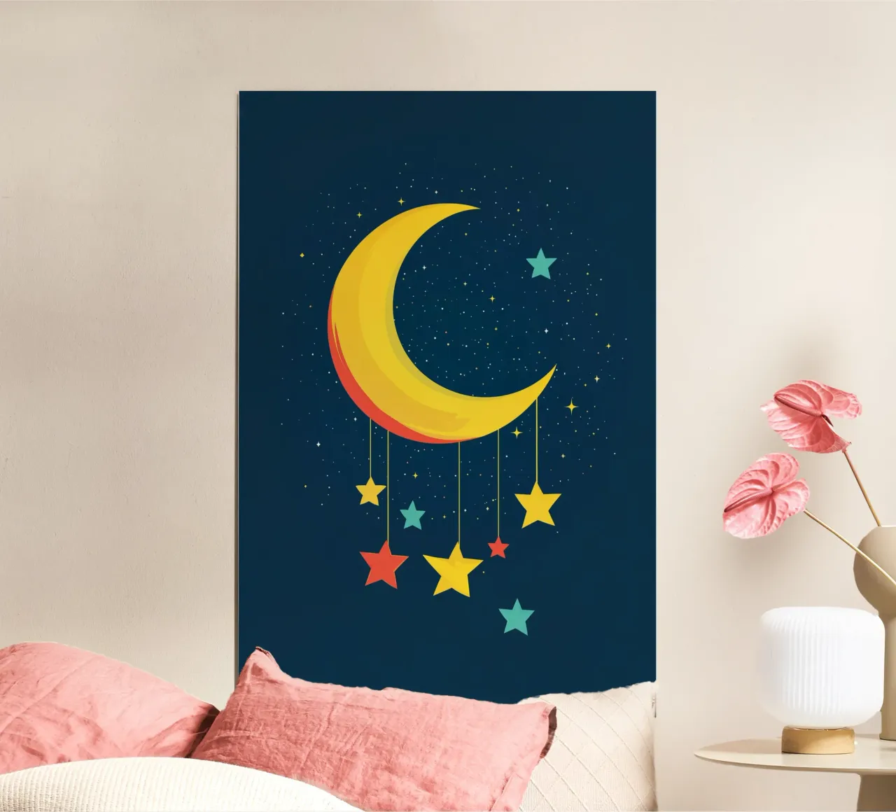 Luna in una notte stellata carta hahnemühle da DreamPixel