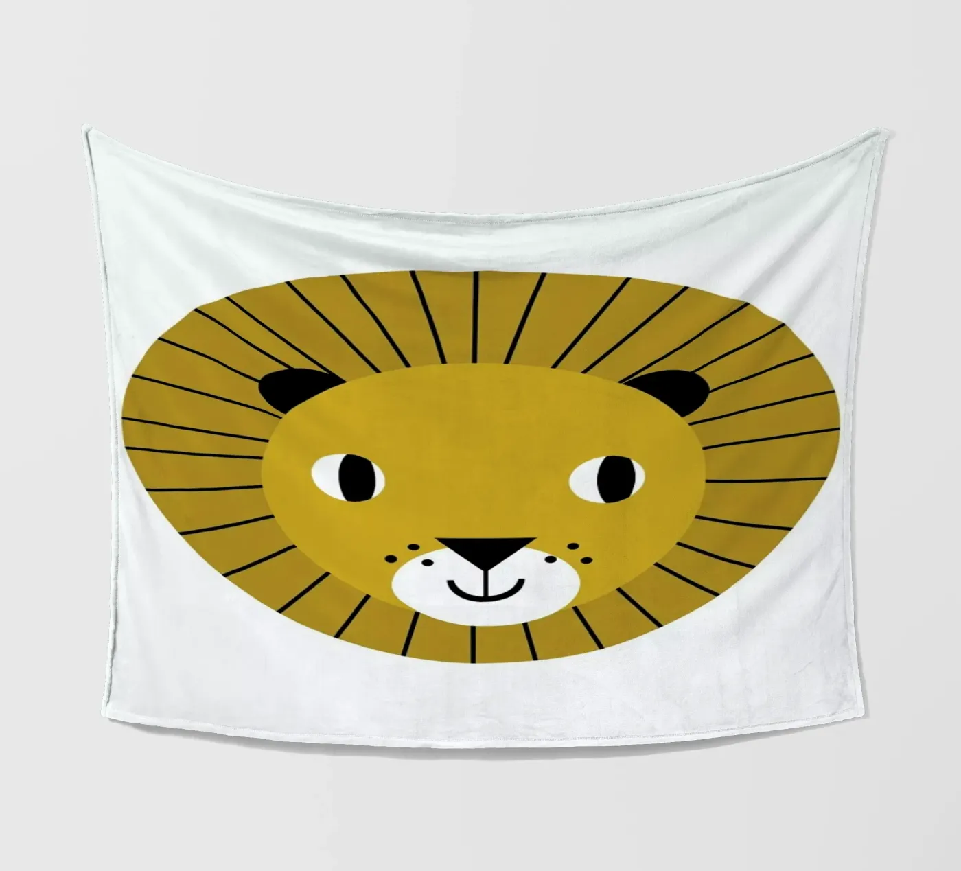 Lion coperta in pile da Charlotte Winter