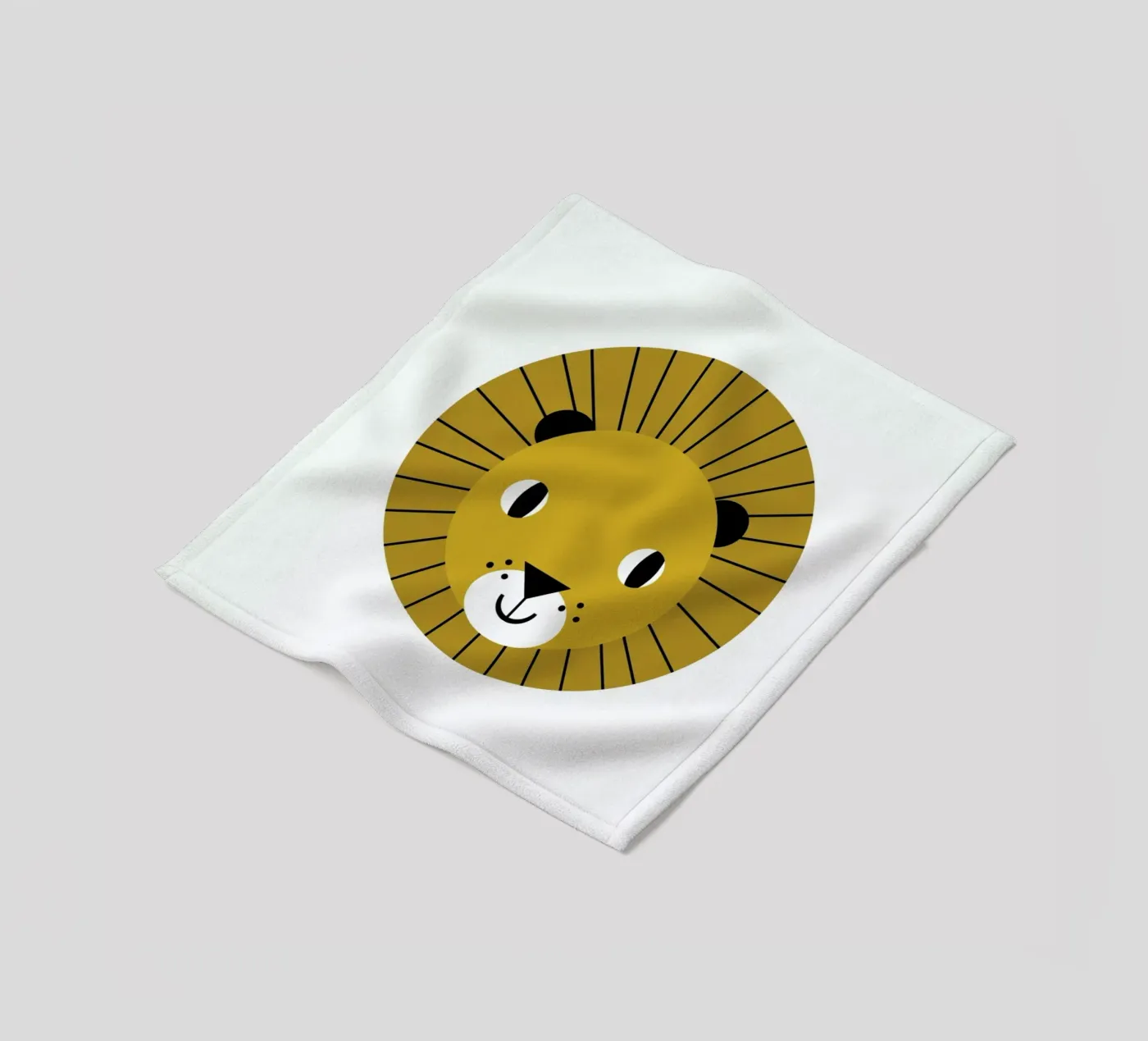 Lion coperta in pile da Charlotte Winter