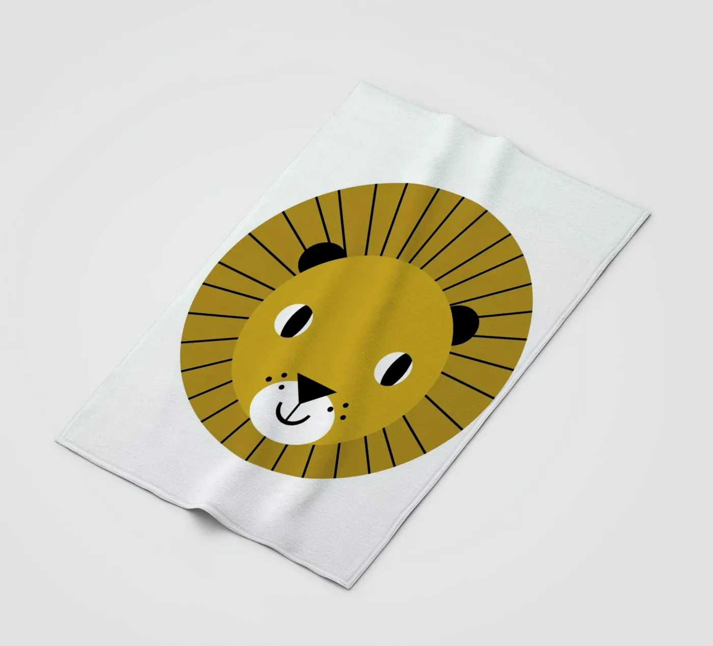 Lion coperta in pile da Charlotte Winter