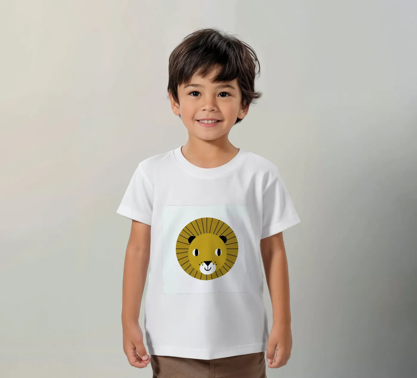Lion t-shirt bambini da Charlotte Winter