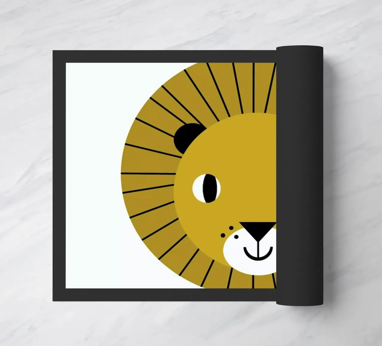 Lion deurmat van Charlotte Winter