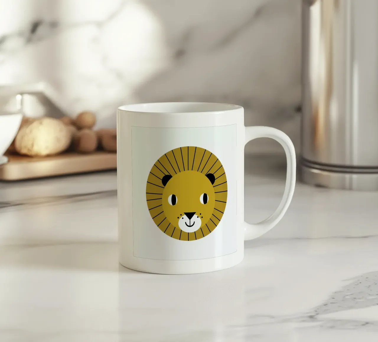 Lion tazza in ceramica da Charlotte Winter