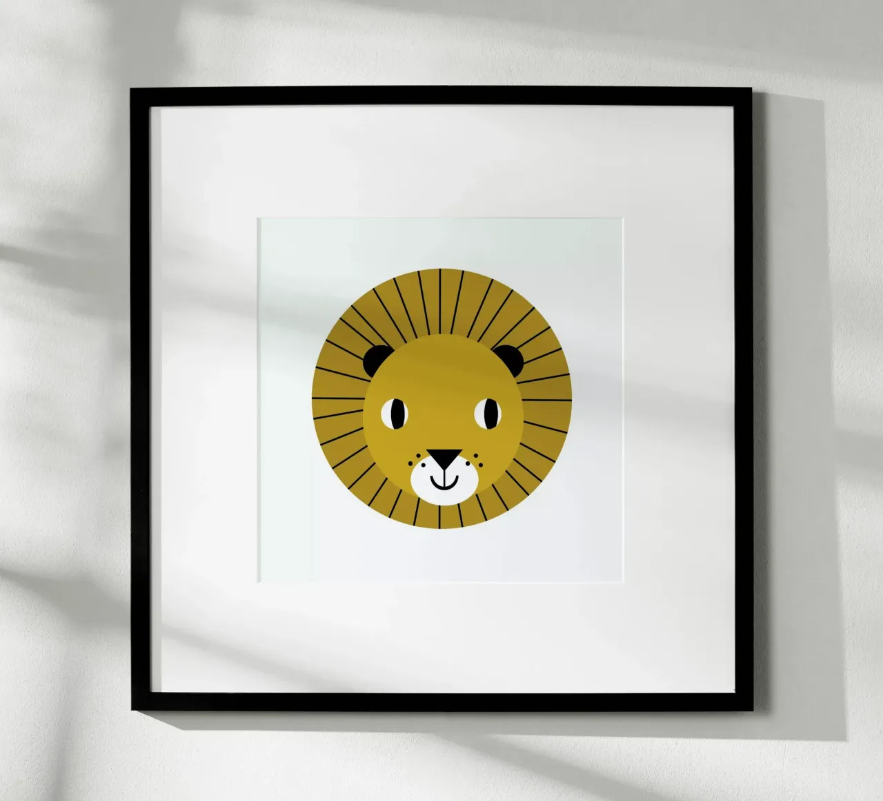 Lion poster con telaio in plastica da Charlotte Winter