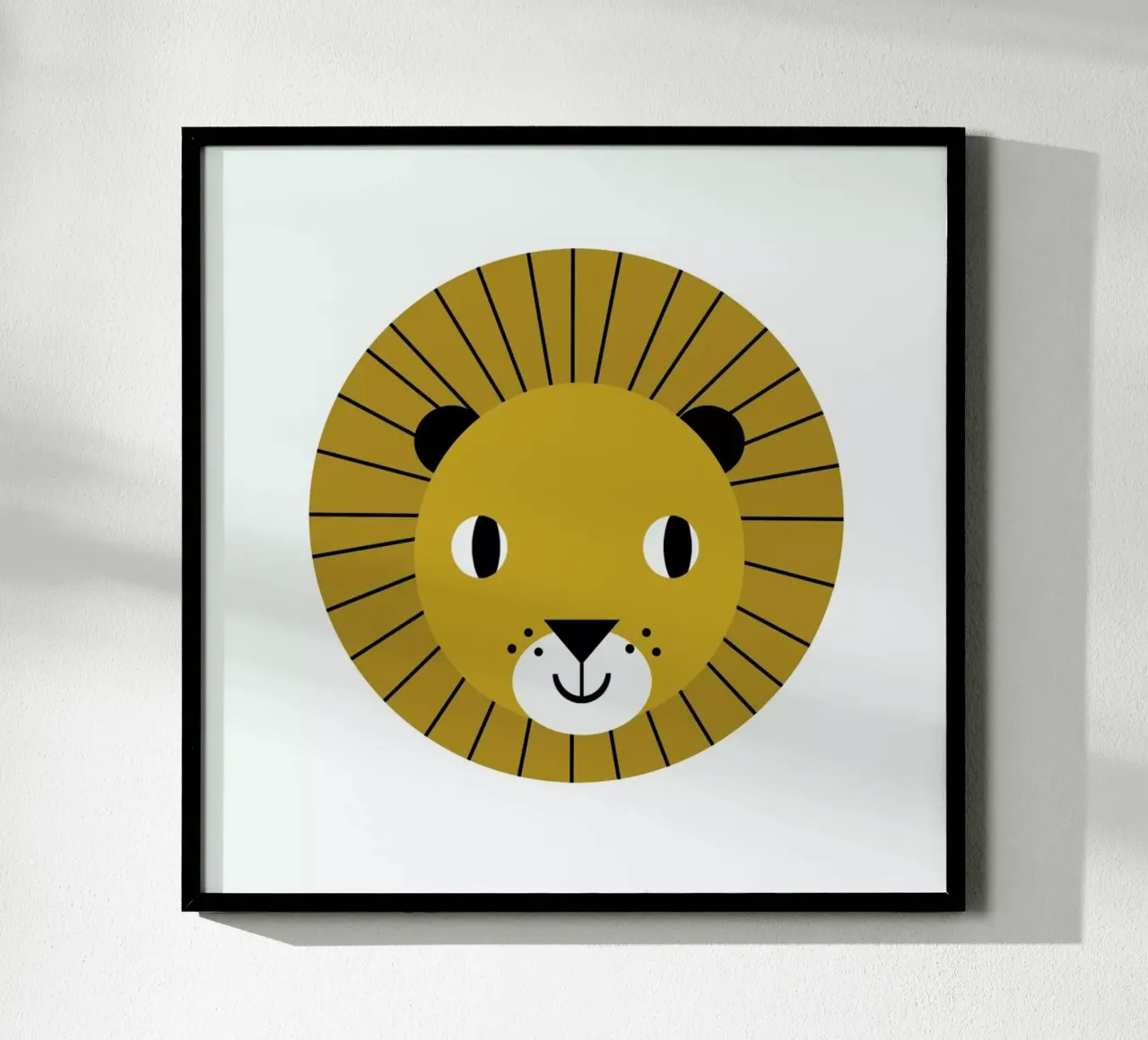 Lion poster con telaio in plastica da Charlotte Winter