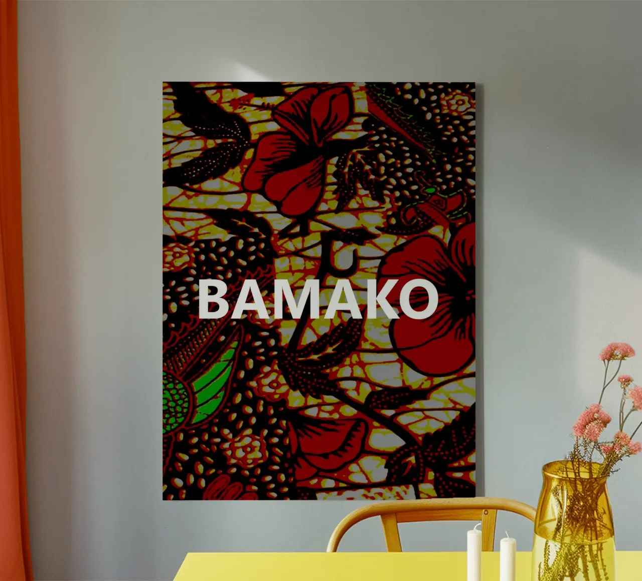 Bamako canvas met Baklijst van Mathudace Créas