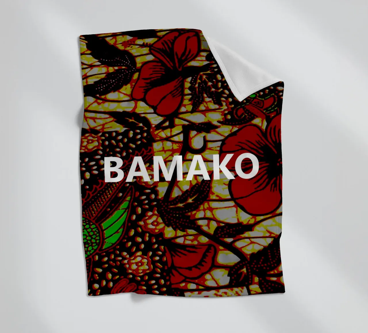 Bamako coperta in pile da Mathudace Créas