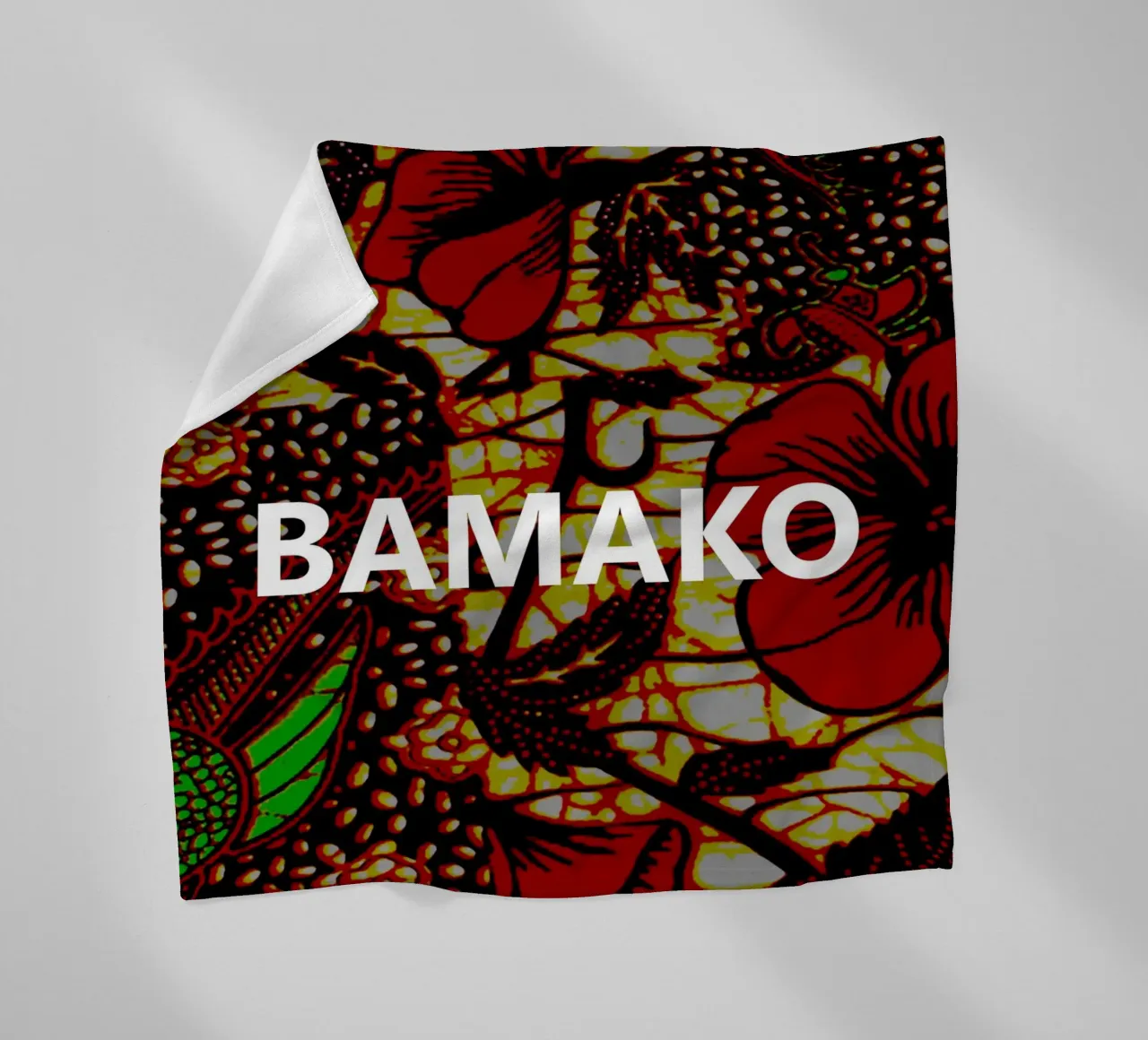 Bamako coperta in pile da Mathudace Créas
