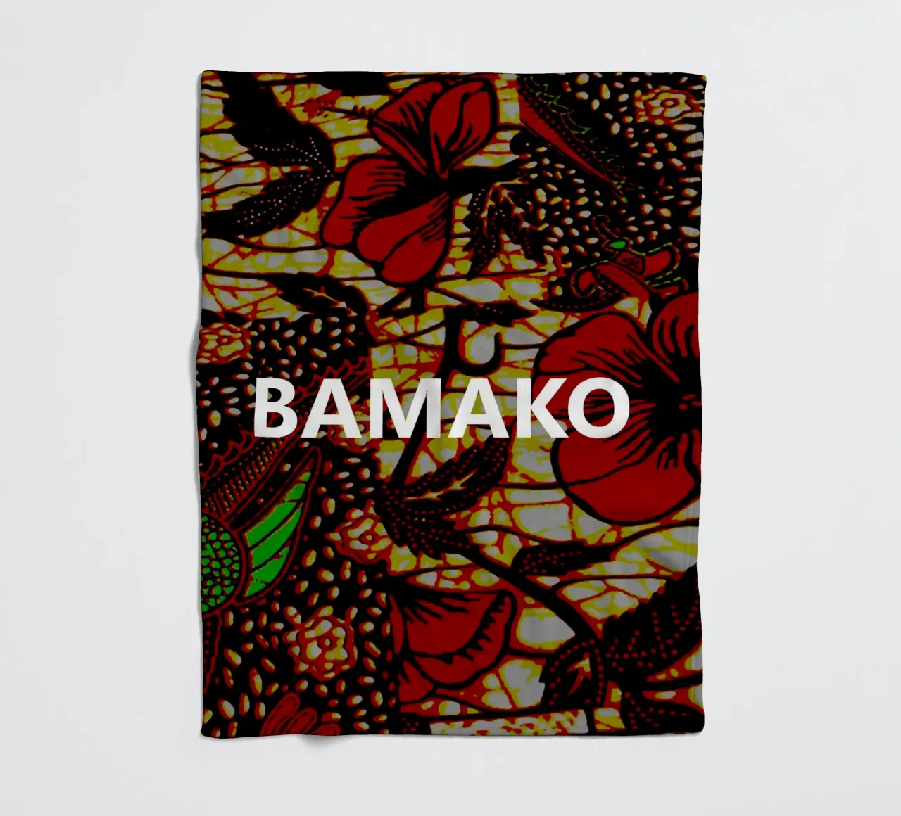 Bamako coperta in pile da Mathudace Créas