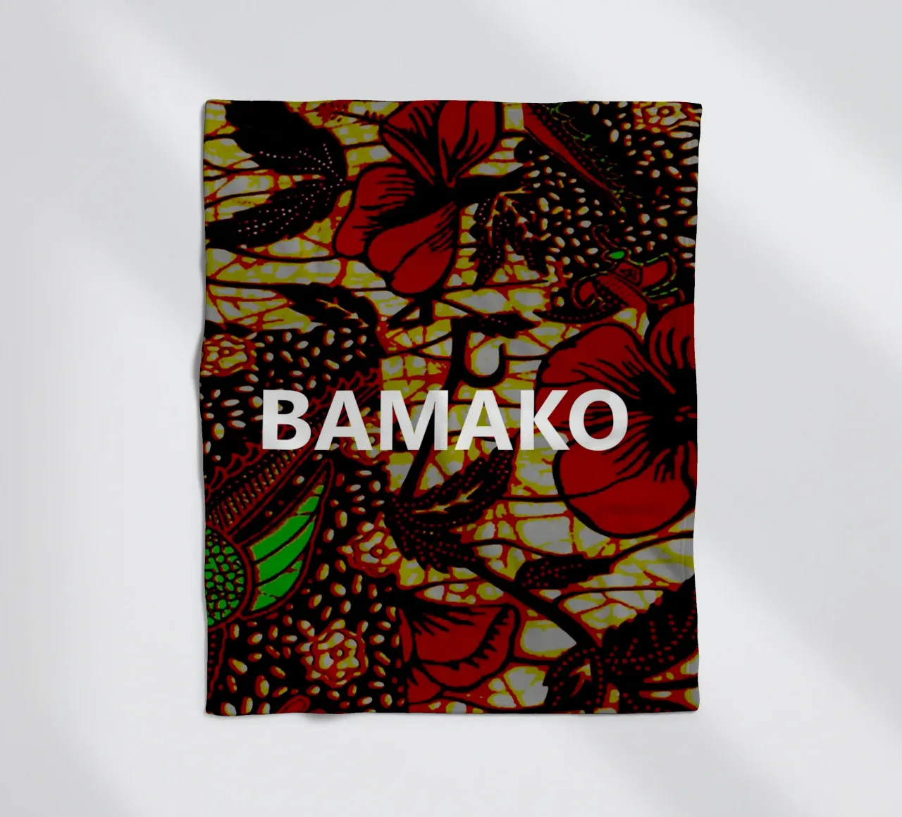 Bamako coperta in pile da Mathudace Créas