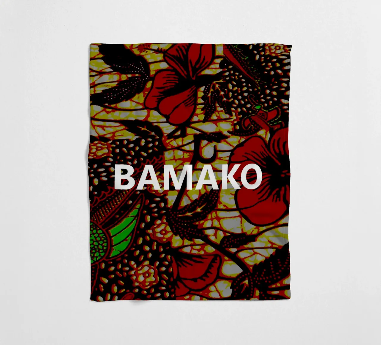 Bamako coperta in pile da Mathudace Créas