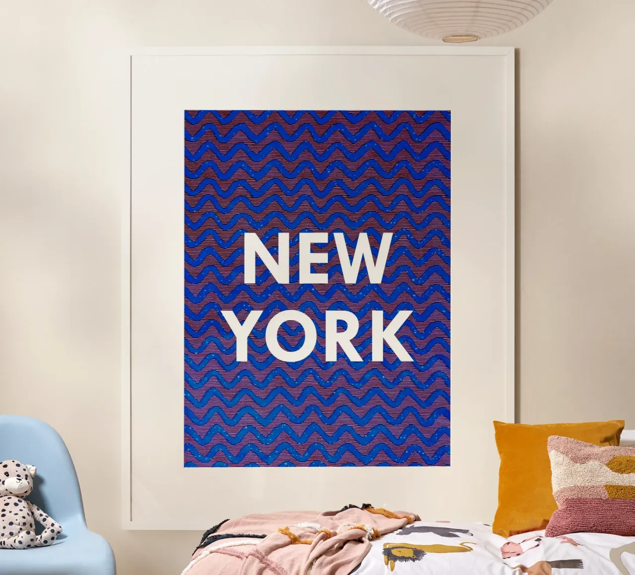 New York poster con telaio in legno da Mathudace Créas