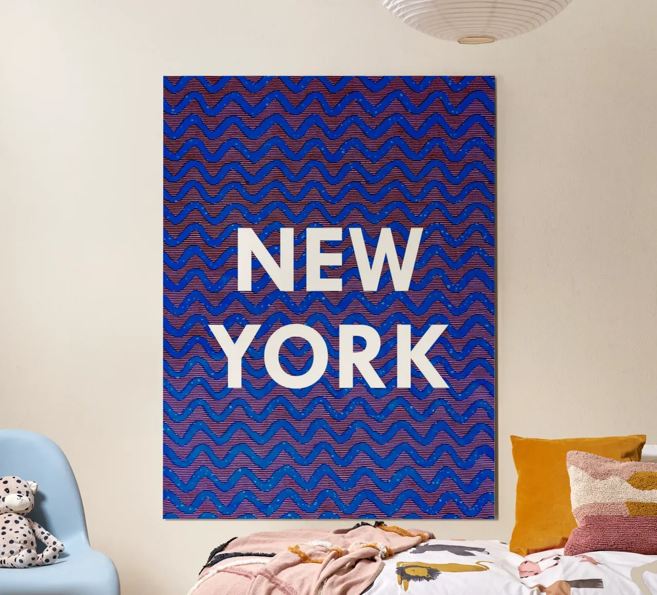 New York poster con telaio in legno da Mathudace Créas