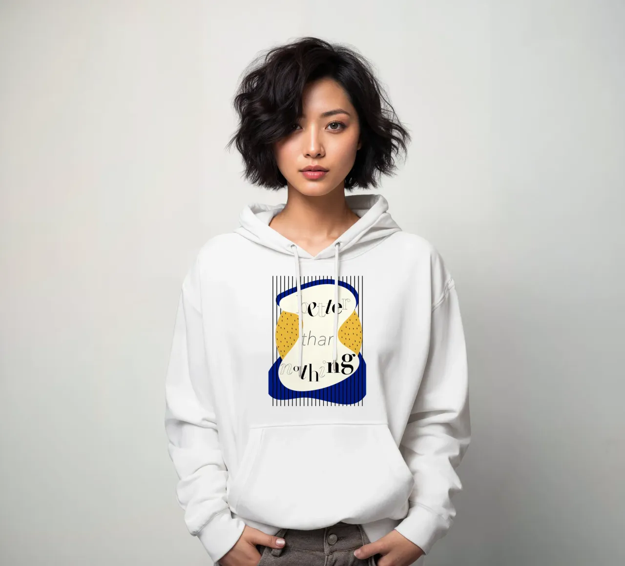 better than nothing felpa con cappuccio da natural neutral