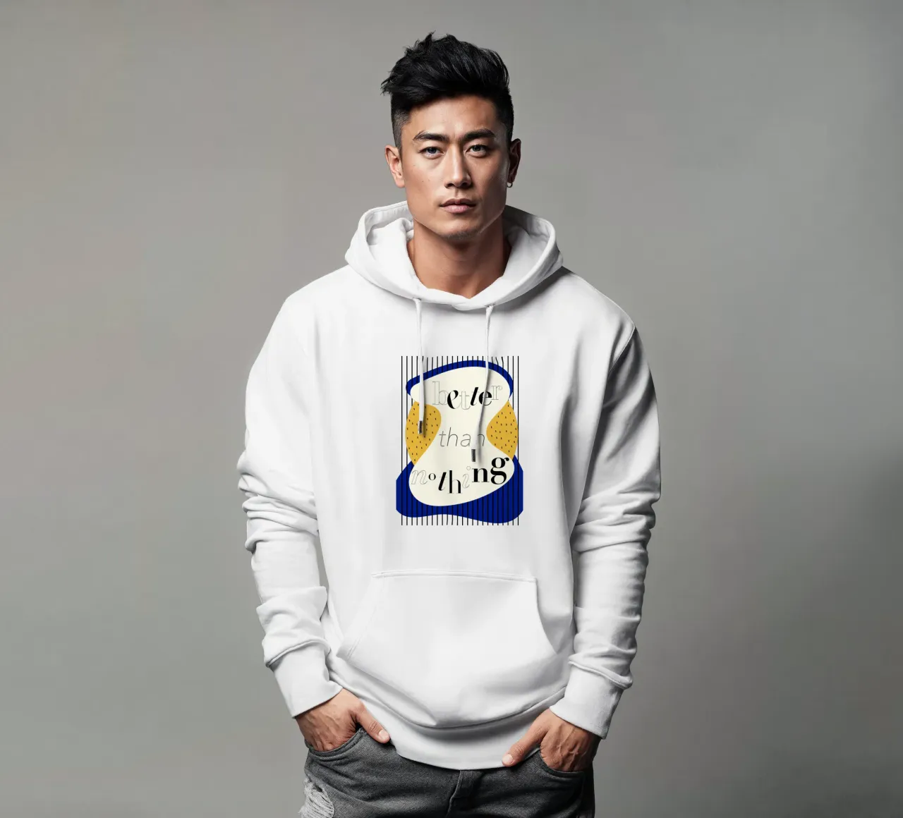 better than nothing felpa con cappuccio da natural neutral