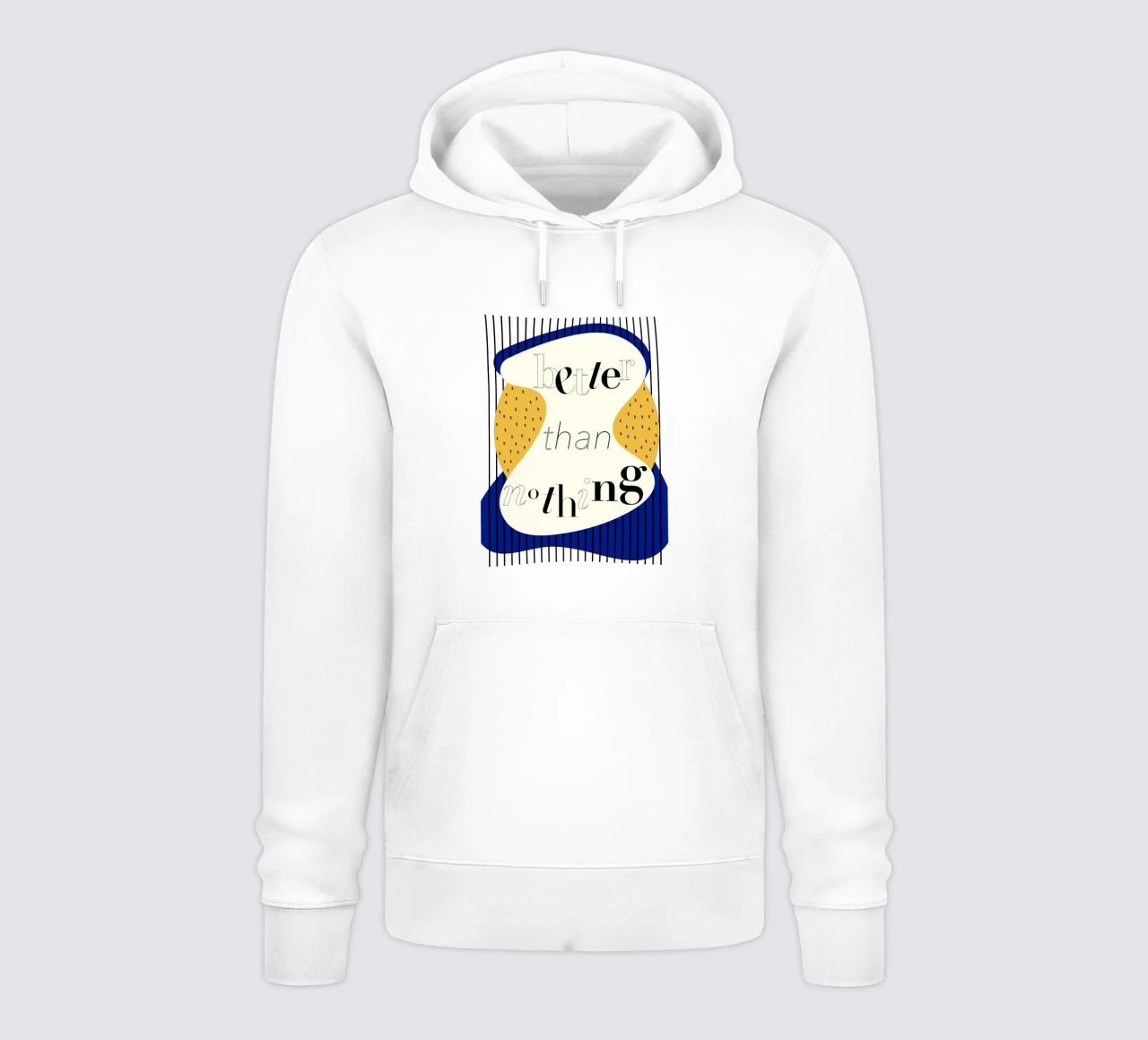 better than nothing felpa con cappuccio da natural neutral