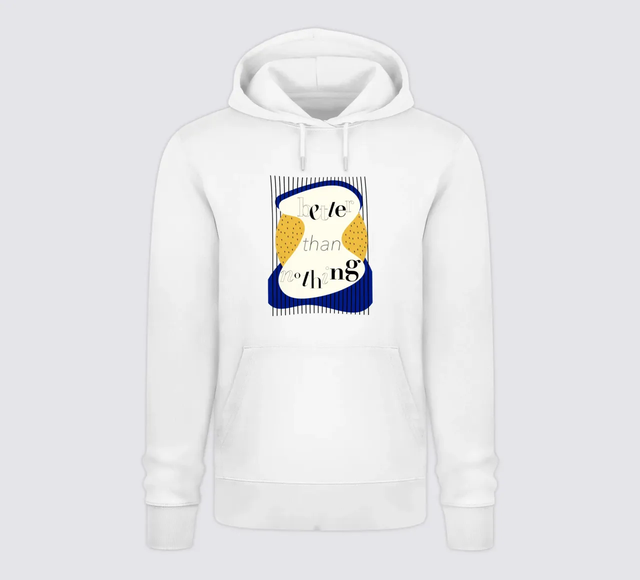 better than nothing felpa con cappuccio da natural neutral