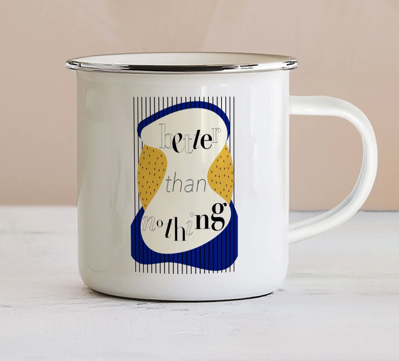 better than nothing tazza in smalto da natural neutral