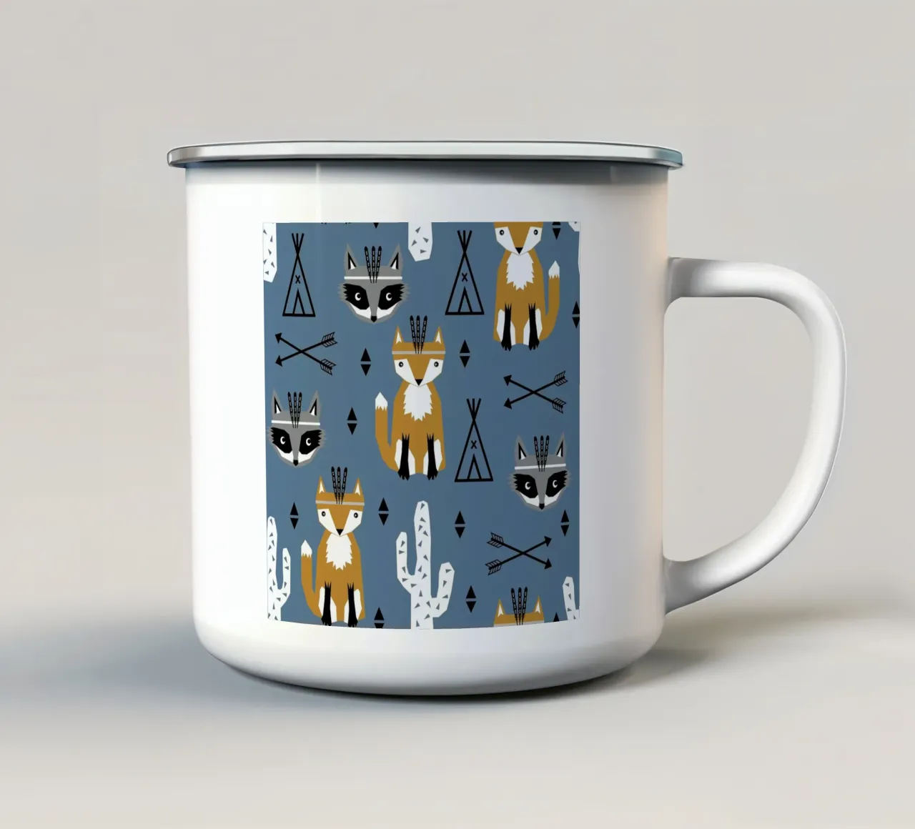 Southwest Animals tazza in smalto da Charlotte Winter