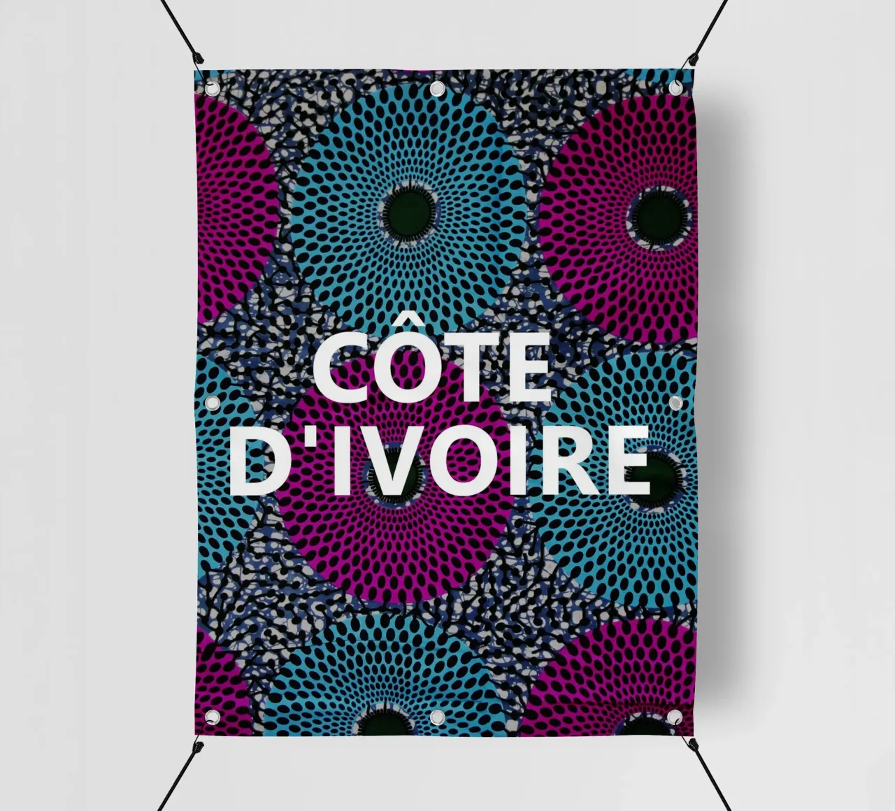 Côte d'Ivoire telo in pvc da Mathudace Créas