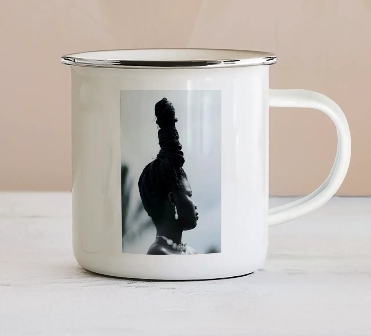 Afro Joy tazza in smalto da Mathudace Créas