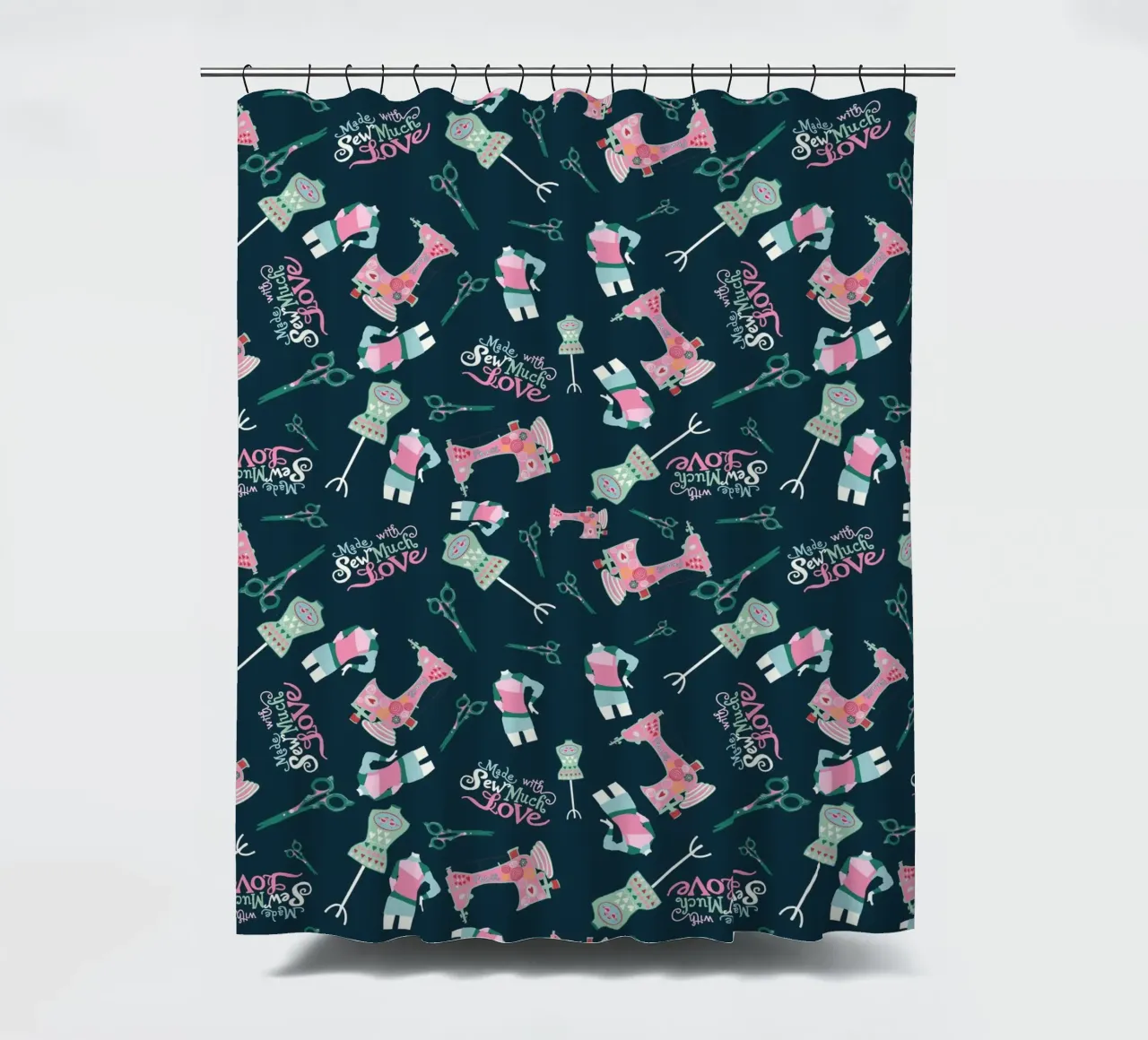 Amore per il cucito tenda da doccia da Miris bunte Modewelt