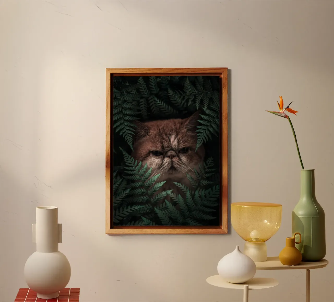 Gatto di picco in felci alluminio dibond da arizrab