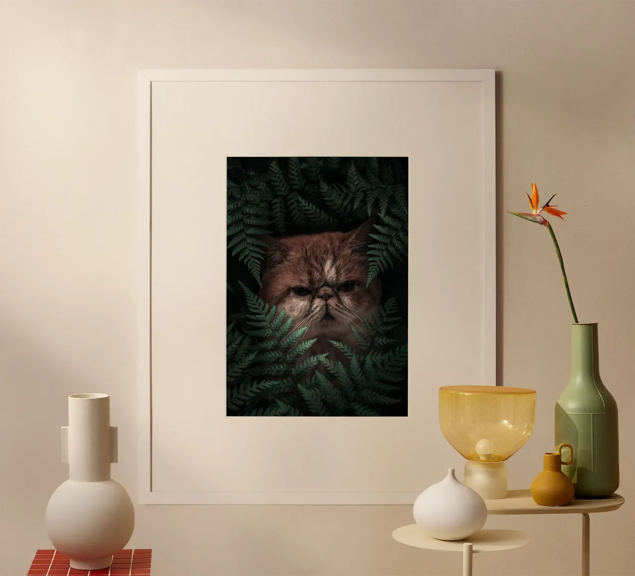 Gatto di picco in felci carta hahnemühle da arizrab