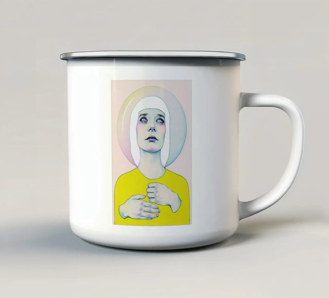Alienated I tazza in smalto da Natalie Foss