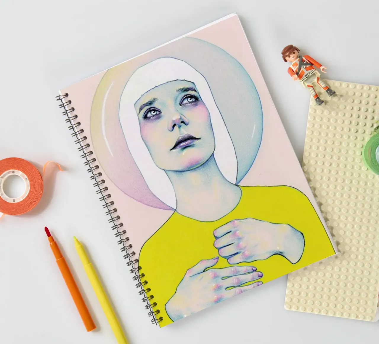 Alienated I spiral notebook by Natalie Foss