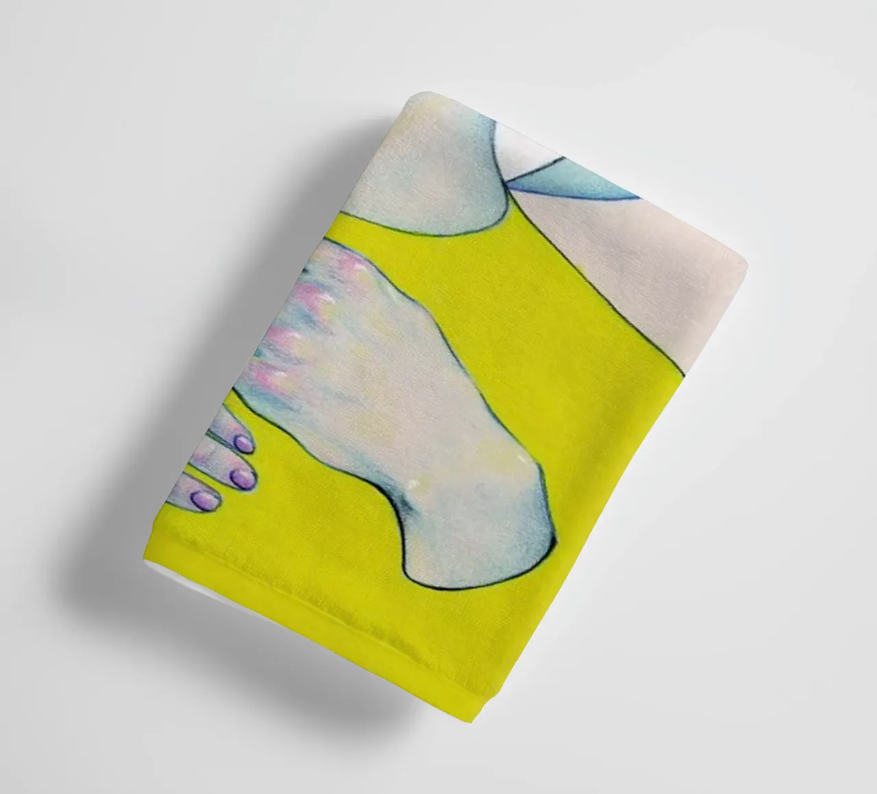 Alienated I towel by Natalie Foss