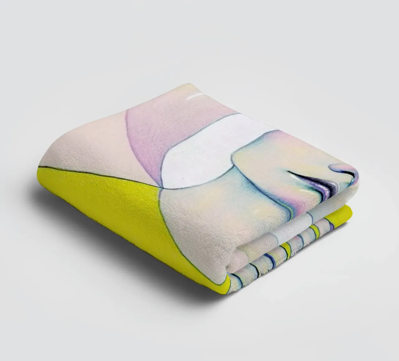 Alienated I towel by Natalie Foss