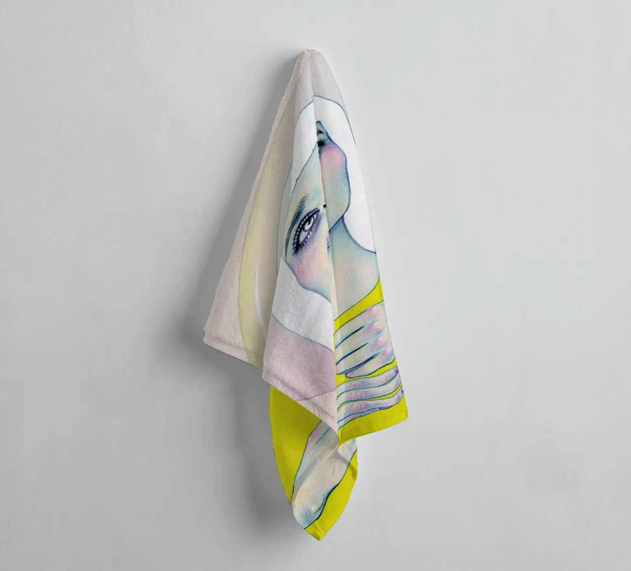 Alienated I towel by Natalie Foss