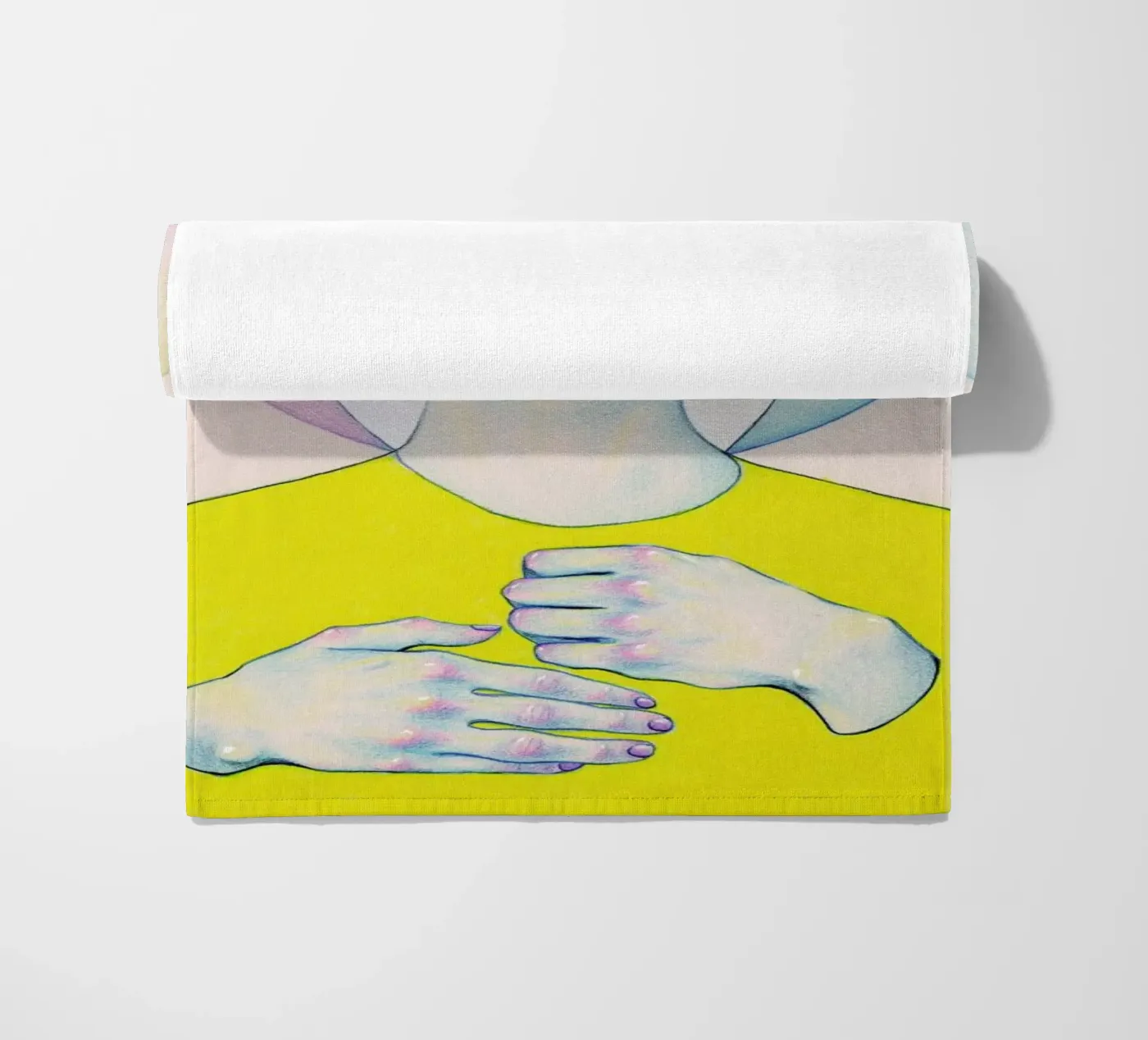 Alienated I beach towel by Natalie Foss